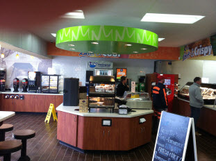One of Carney and Sloan's projects involving the custom commercial cafeteria design