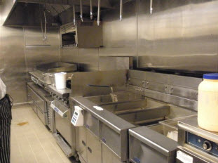 Carney and Sloan's custom kitchen projects involving deep fryers, ranges and hoods